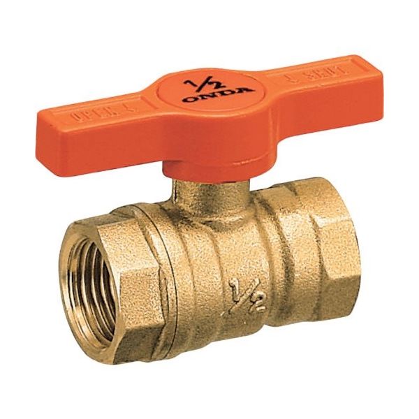 オンダ製作所 F2型(コンパクトボール) Rc3/4×Rc3/4 Tハンドル F2-T20 1個 266-8935（直送品）