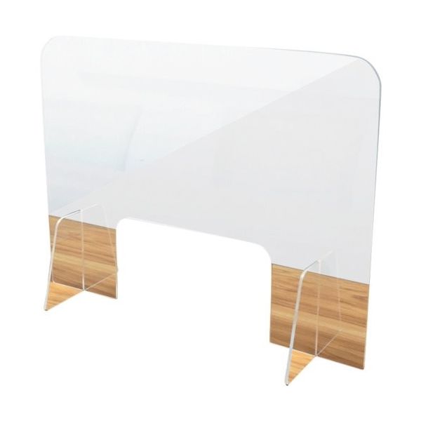 セーフラン安全用品 セーフラン 飛沫ガードアクリルパネル(窓あり) J2396 1台 365-1105（直送品）