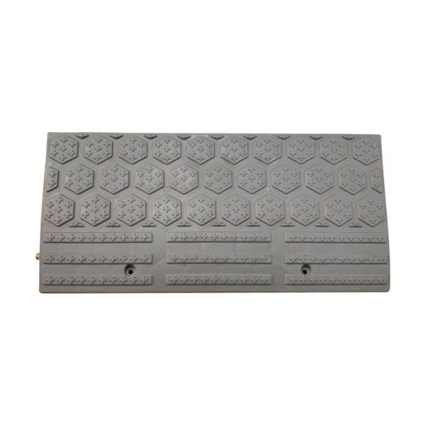 セーフラン安全用品 セーフラン 段差プレート ストレート グレー 600×270×95×mm 連結用ネジ付属 J2405 1個（直送品）