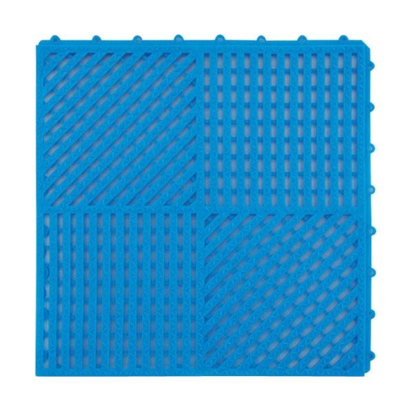 セーフラン安全用品 エムローキャット やわらか連結スノコ 300x300mm C0064-BL 1枚 368-7798（直送品）