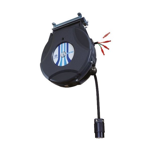 日平機器 日平 リール 200Vコンセントリール ストレート3P接地コンセント ブラックグレー HEP-250S-BG 1台（直送品）