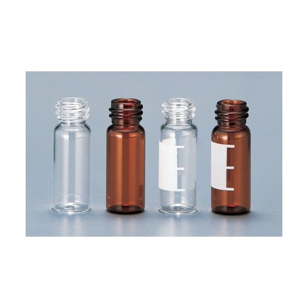 大阪ケミカル 細口バイアル 透明ラベル付 100入 11090419 1パック(100個) 111-5209（直送品）