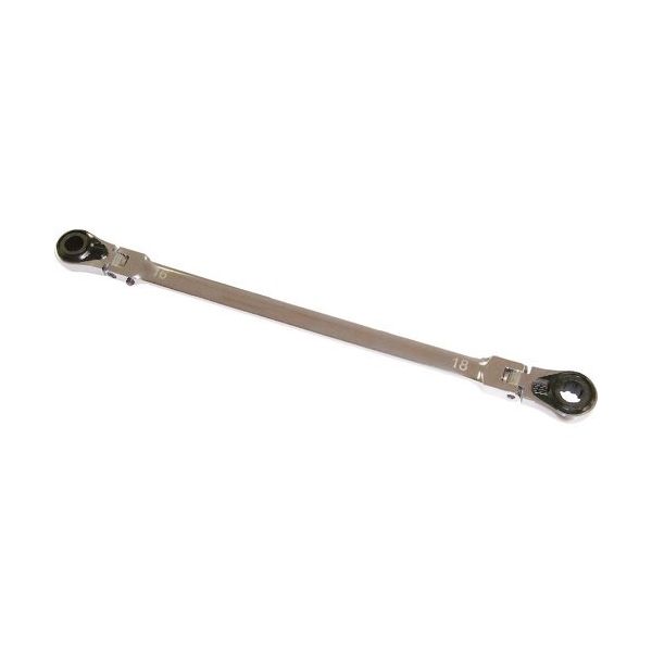 ハスコー ロングフレキシブルラチェットレンチ(スカート付)16×18 LFR-1618 1本 135-2249（直送品）