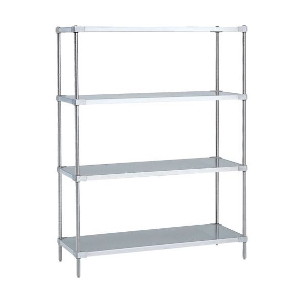 エレクター 304ソリッドエレクターシェルフ 間口1063×奥行614×高さ1587 4段 LSS1070SXPS1590-4 1台（直送品）