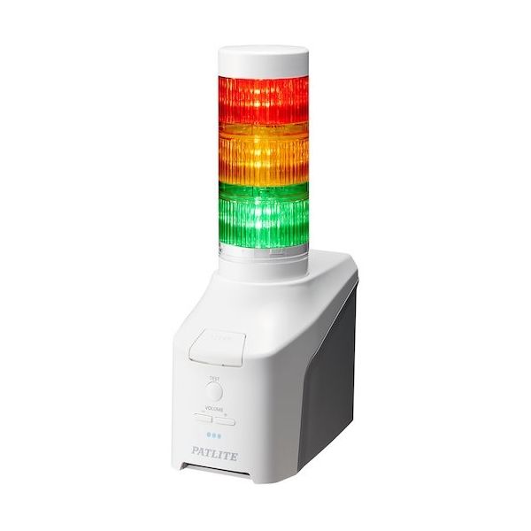 パトライト 音声対応ネットワーク制御信号灯 NHVシリーズ NHV―D(音声対応デジタルIO搭載モデル) NHV6-3DN-RYG 1台（直送品）