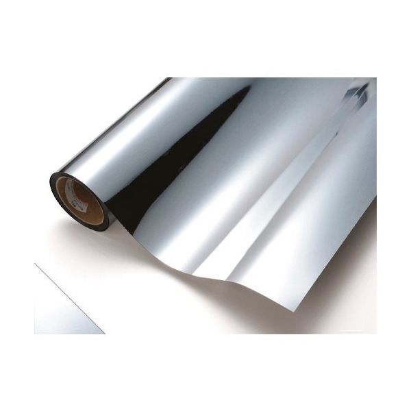中川ケミカル カッティングシート MTー855中粘着銀ミラー 1010mm×20m CS1010MT855F 1巻 425-2812（直送品）