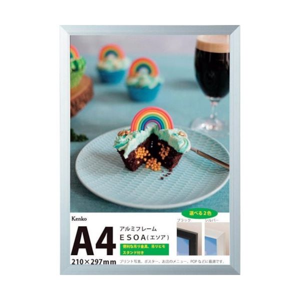 ケンコー・トキナー ケンコー 1250190 ダイレクトフレーム ESOA(エソア) A4 シルバー ESーA4ーSV 1枚（直送品）