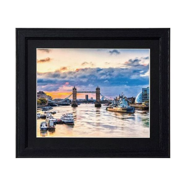 ケンコー・トキナー ケンコー 1250316 木製額縁 コスモス 6切 ブラック MCMー6ーBK 1枚 414-4168（直送品）