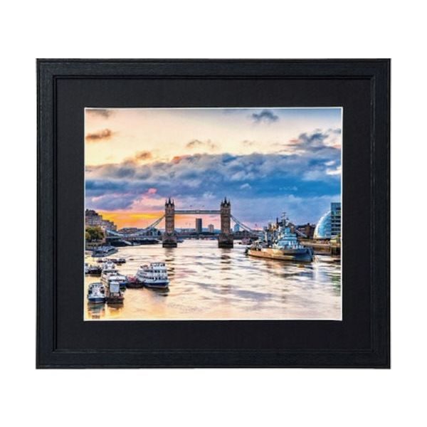 ケンコー・トキナー ケンコー 1250318 木製額縁 コスモス 4切 ブラック MCMー4ーBK 1枚 414-1076（直送品）