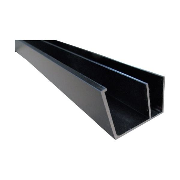 アルインコ 波板用軒付 ブラック 2.4m BA102K2 1本 125-0652（直送品）