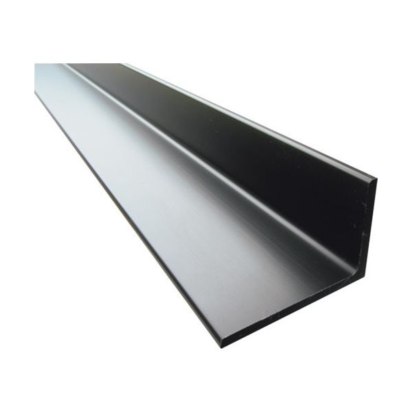 アルインコ アルミ不等辺アングル 15X25X1.5 ブラック 4m FA138K 1本 849-4213（直送品）