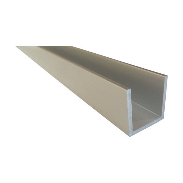 アルインコ アルミチャンネル 20X20X2.0 シルバー 4m FE102S 1本 849-4910（直送品）