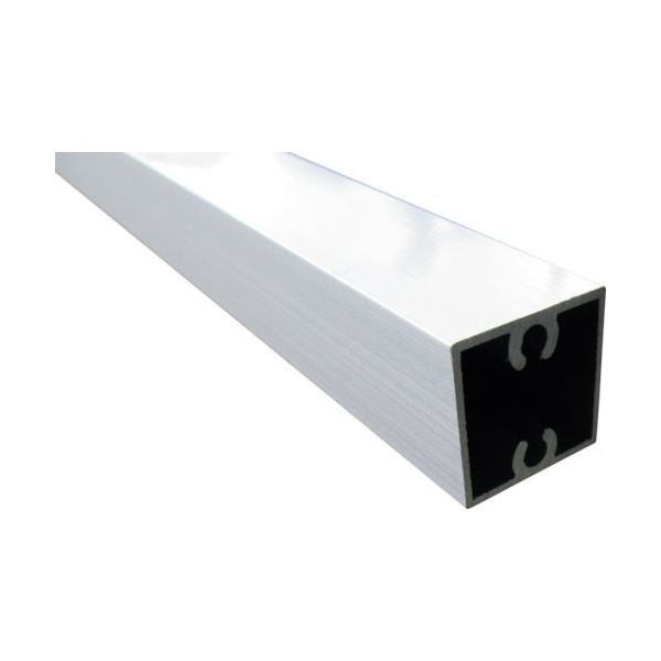 アルインコ アルミ格子 角20x20x0.8 ビスホール付 シルバー 3.65m AA121SS 1本 125-0660（直送品）