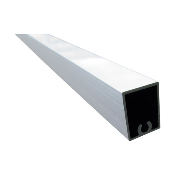 アルインコ アルミ格子 角20x15x0.8 ビスホール付 シルバー 3.65m AA120SS 1本 125-0650（直送品）