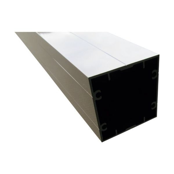 アルインコ アルミ支柱 角50x50x1.4 ビスホール付 ブロンズ 3.65m AA110BS 1本 125-0654（直送品）