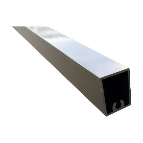 アルインコ アルミ格子 角20x15x0.8 ビスホール付 ブロンズ 4m AA120B 1本 125-0640（直送品）