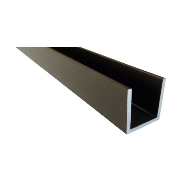 アルインコ アルミチャンネル 20X20X2.0 ブロンズ 3.65m FE102BS 1本 849-4906（直送品）