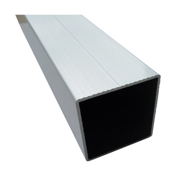アルインコ アルミ角パイプ角R2付V溝1本付50X50X1.6シルバー 2m HP303S 1本 849-5292（直送品）