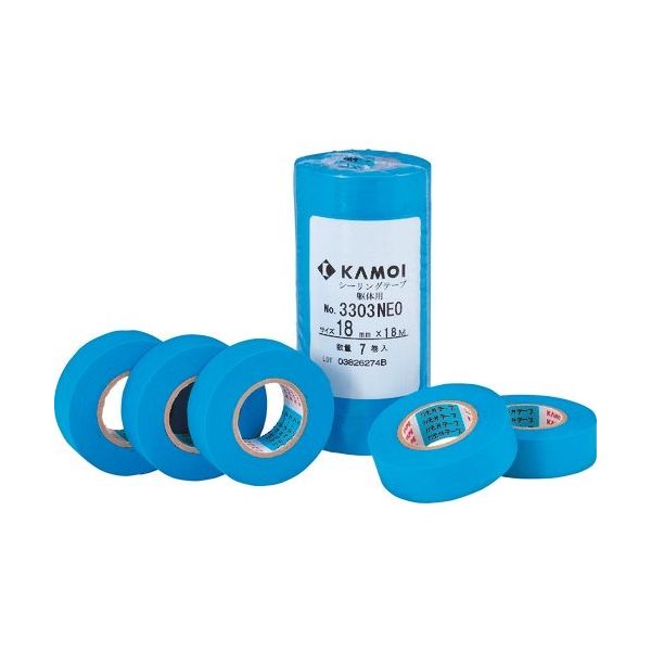 カモ井加工紙 カモ井 マスキングテープ(躯体シーリング用)8巻入り 3303NEOJAN15 1セット(80巻:8巻×10パック)（直送品）