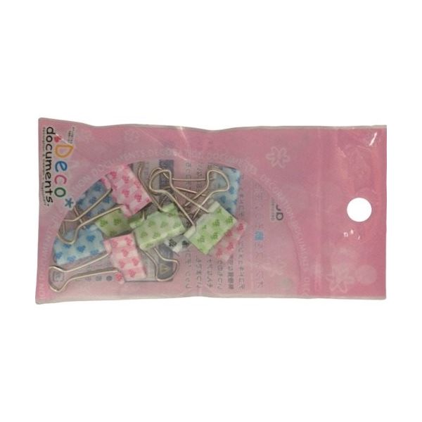 サンケーキコム サンケー デコドキュメンツWクリップココロハート(小)12個 DDB-KH3P 1セット(60個:12個×5パック)（直送品）