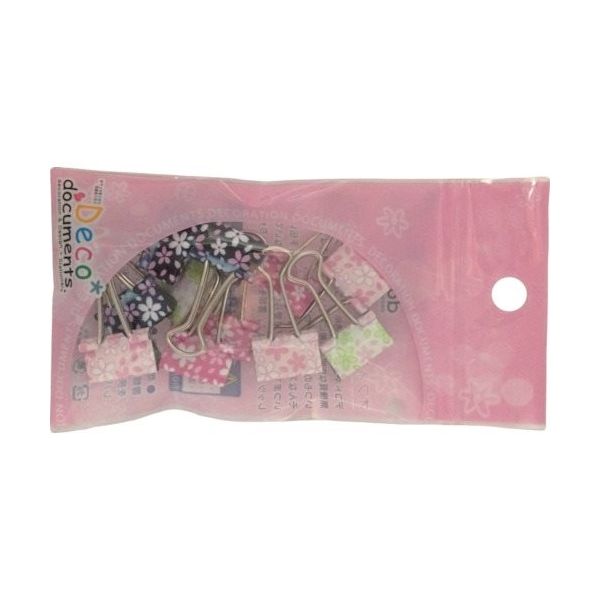 サンケーキコム サンケー デコドキュメンツWクリップさくらさくら(小)12個 DDB-SK3P 1セット(60個:12個×5パック)（直送品）