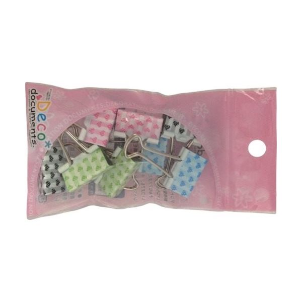 サンケーキコム サンケー デコドキュメンツWクリップココロハート(中)8個 DDB-KH2P 1セット(40個:8個×5パック)（直送品）