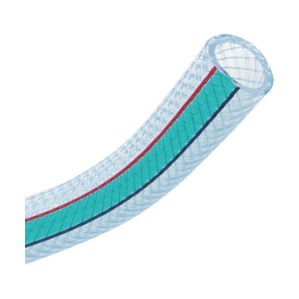 TOYOX 水・油・薬品・エアー用耐圧ホース ハイブリッドトヨロンホース 内径12mm×外径18mm 長さ8m HTRー12ー8 1巻（直送品）