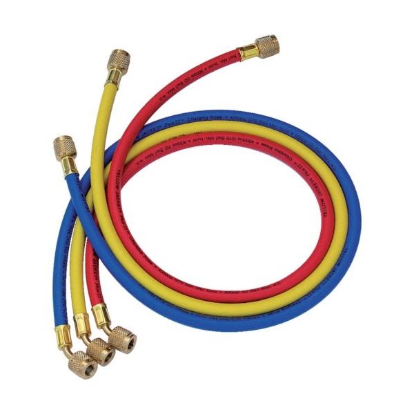 アサダ Asada 1/4 チャージングホースプラス2 183cm 3本パック Y21986 1セット(3本) 852-1137（直送品）