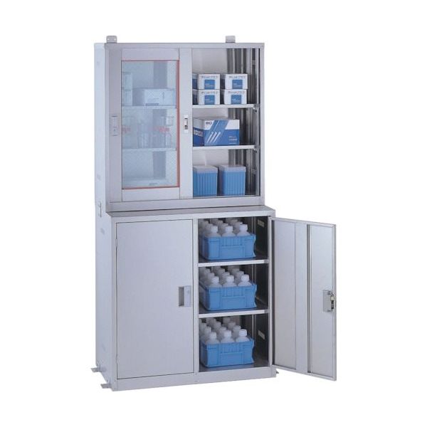 テラオカ ステンレス薬品庫SМ型(下段) 10-1305-50 1台 135-7725（直送品）
