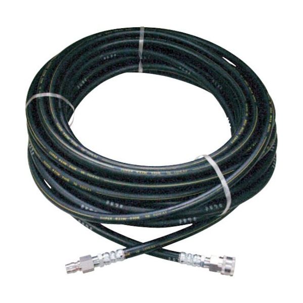 スーパー工業 高圧ホース 20MPa以下 3/8 20m ワンタッチ 25MPa 04T5103102A 1個 147-5826（直送品）