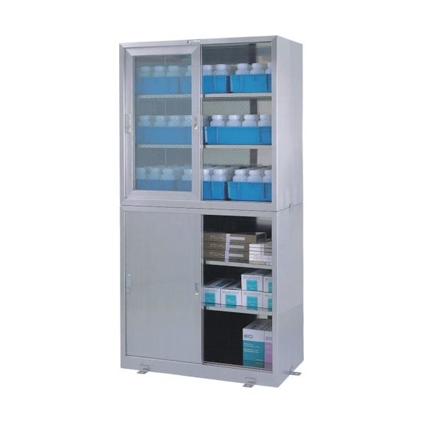 テラオカ メディカルキャビネットAXー2(上段専用) 10-1305-11 1台 135-4591（直送品）