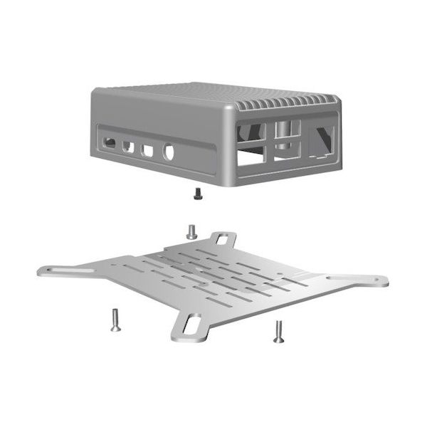 タカチ電機工業 タカチ Raspberry Pi 4B 専用 ヒートシンクケース RPH-4B-FN-B 1台 435-4801（直送品）