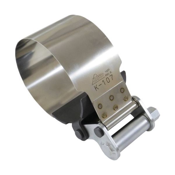 ハスコー オイルフィルターレンチ バンドタイプUD Volvoφ107 K-107 1個 128-9038（直送品）