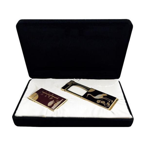 京葉光器 リーフ ディグニティールーペ 鶴・亀セット 4× DY-10 1個 249-2501（直送品）