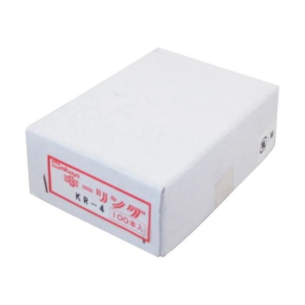 ミツヤ キーリングNO.4 100本 KR-4 1箱(100本) 356-3167（直送品）