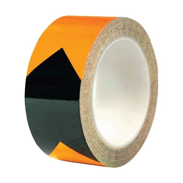 セーフラン安全用品 セーフラン 再帰反射ラインテープ 幅50mm×22m 黄/黒 V字 14349 1巻 270-9703（直送品）
