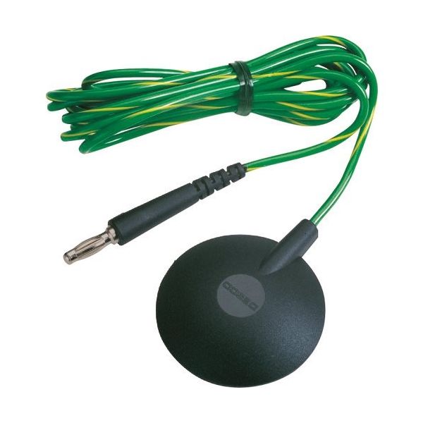 DESCO JAPAN コード、接地、フロアーマット、バナナジャック 抵抗なし、1.83m 09816 1個 111-5982（直送品）