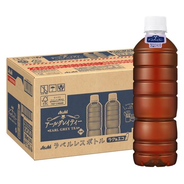 アサヒ飲料 アサヒ アールグレイティー 500ml ラベルレスボトル 1箱（24本入）