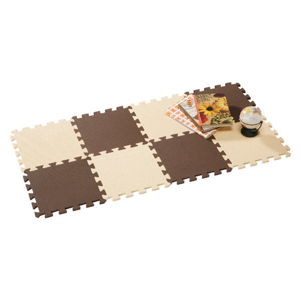 シービージャパン やわらかジョイントカラーマット 30×30×厚み1.2cm チョコレート 4573306869023 1セット(8枚入)