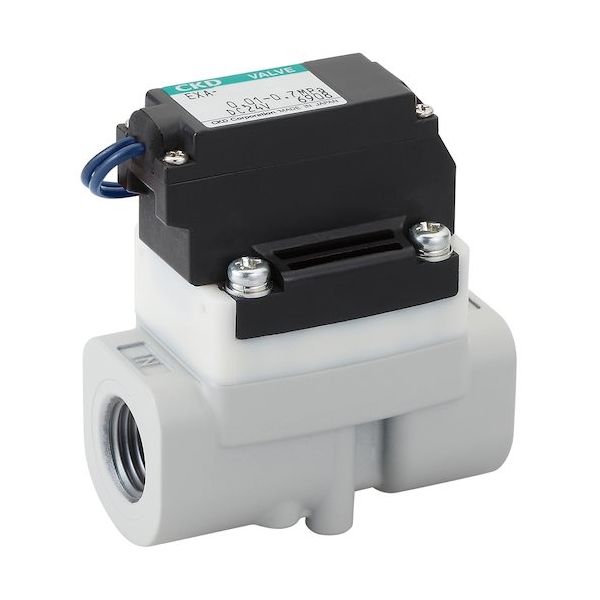 CKD 圧縮空気用パイロット式2ポート電磁弁 アルミボディ EXA-10G-02C-1 1個 453-4113（直送品）