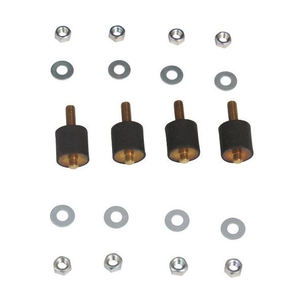 ULVAC 防振ゴム MEー15(M5)ネジ部片側カット 4個入 ME-15 SCREW PART ONE SIDE CUT 1式（直送品）