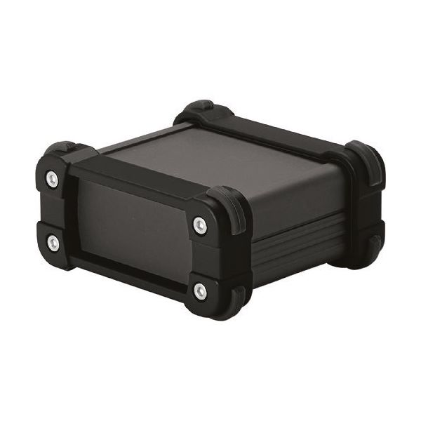 タカチ電機工業 タカチ コーナーガード付アルミケースアルミパネルタイプ ブラック EXP9-5-13BB 1台 201-4496（直送品）