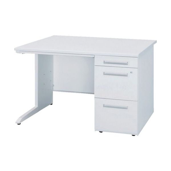トヨセット トヨスチール 右片袖机 間口1100×奥行700×高さ720 ホワイト 50SBH-117ARWW 1台 135-3126（直送品）
