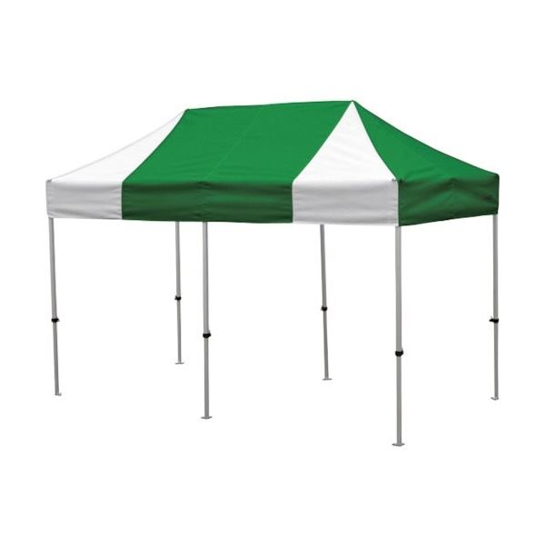 さくらコーポレーション さくら かんたんてんと 1.8m×3.6mスチール&アルミ複合フレーム 緑白 KA/2W-GW 1台（直送品）