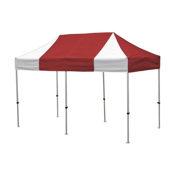 さくらコーポレーション さくら かんたんてんと 1.8m×3.6mスチール&アルミ複合フレーム 赤白 KA/2W-RW 1台（直送品）