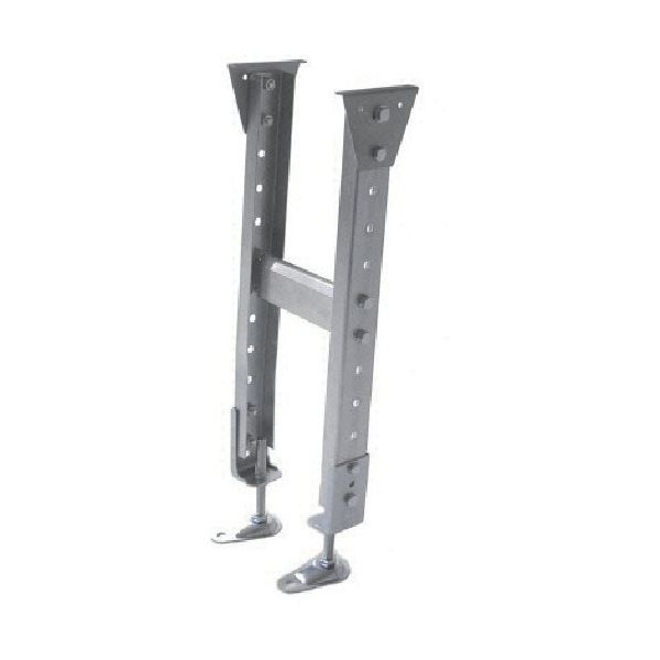 三鈴工機 三鈴 スチール製固定脚 KGM型支持脚 ミニパラ用 H650±45mm KGM-3065(MP09) 1台 126-7282（直送品）