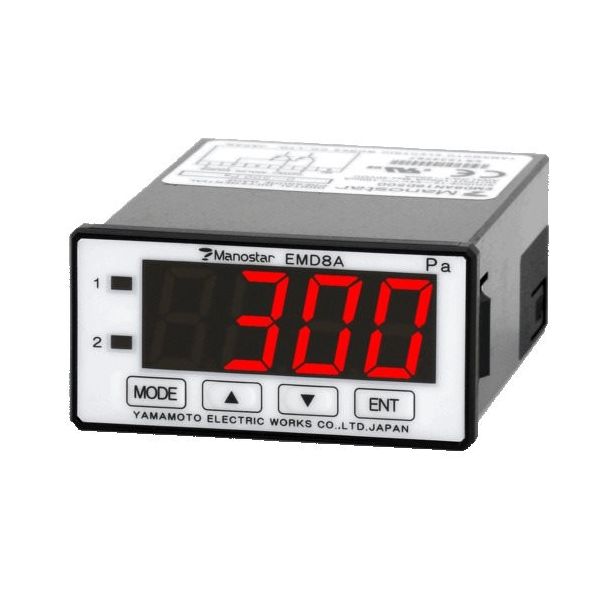 山本電機製作所 マノスター デジタル微差圧計 EMD8A NPN 4ー20mA 3kPa EMD8AN16E3 1台 223-4199（直送品）