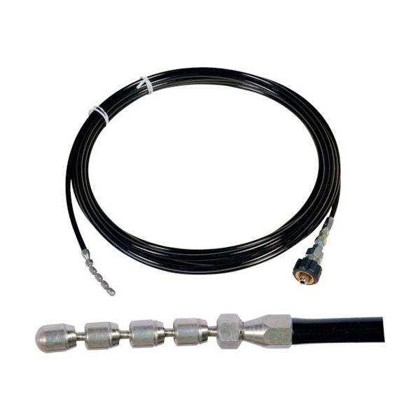 スーパー工業 スズランノズル付 高圧パイプクリーニングキット 1/8×10m 04000096 1巻 147-4276（直送品）