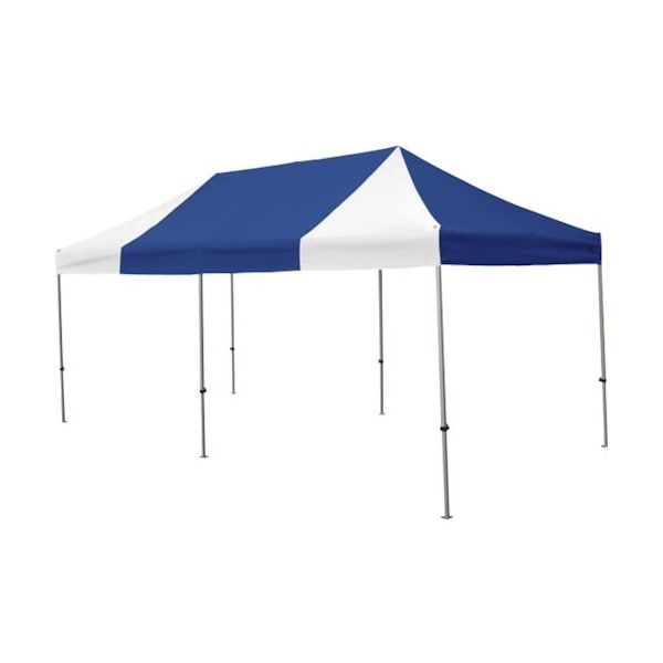 さくらコーポレーション さくら かんたんてんと 3.0m×6.0スチール&アルミ複合フレーム 青白 KA/8W-BW 1台 338-1965（直送品）