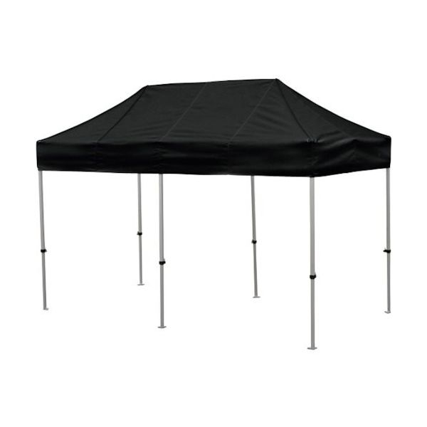 さくらコーポレーション さくら かんたんてんと 1.8m×3.6mオールアルミフレーム 黒 KA/2WA-BK 1台 336-0323（直送品）